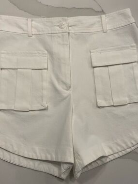 Trina Turk White Cargo Pocket Women’s Shorts